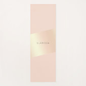 Elegant modern chick blush roze roze roze goud ges yogamat (Voorkant)