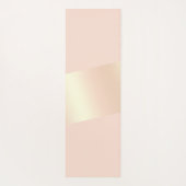Elegant modern chick blush roze roze roze goud ges yogamat (Achterkant)