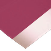 Elegant modern chick roos gold & burgundy strip korte tafelloper (Hoek)