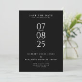 Elegant Modern Chique Bruiloft Save the Date (Staand voorkant)