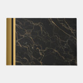 Elegant Modern Chique zwart en goud marmeren patro Deurmat (Voorkant)