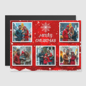 Elegant Modern Christmas Family Photo Design (Voorkant / Achterkant)