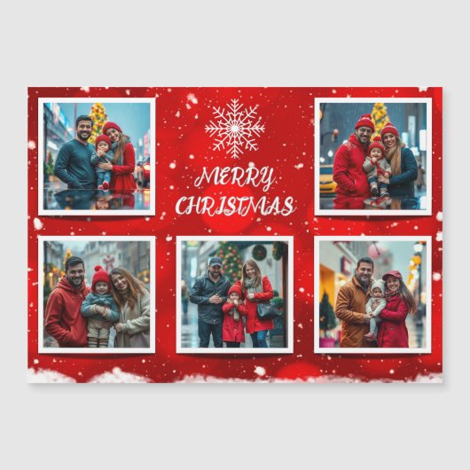 Elegant Modern Christmas Family Photo Design (Voorkant)