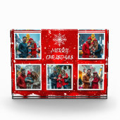 Elegant Modern Christmas Family Photo Design Fotoblokken (Voorkant)