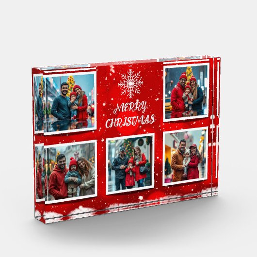 Elegant Modern Christmas Family Photo Design Fotoblokken (Links)