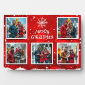 Elegant Modern Christmas Family Photo Design Fotoplaat (voorkant)