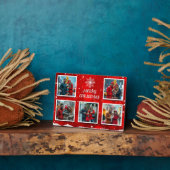 Elegant Modern Christmas Family Photo Design Fotoplaat (Zijkant)