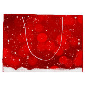 Elegant Modern Christmas Family Photo Design Groot Cadeauzakje (Achterkant)