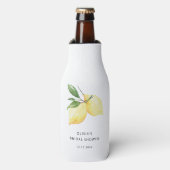 Elegant Modern Citroen Vrijgezellenfeest Custom Flesjeskoeler (Fles Voorkant)