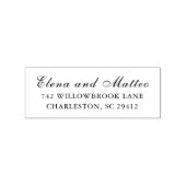 Elegant Modern Classic Wedding Rubberstempel (Afrduk)