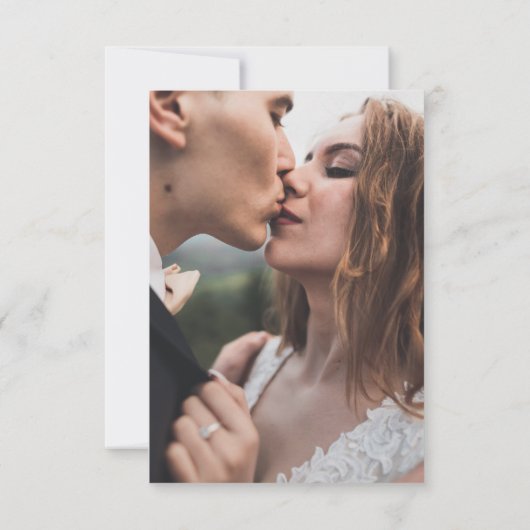 Elegant Modern Classy Luxe QR code Bruiloft RSVP Kaartje (Achterkant)