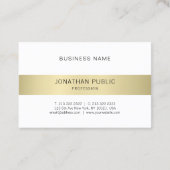 Elegant Modern Clean Design Luxury Trendy Plain Visitekaartje (Achterkant)