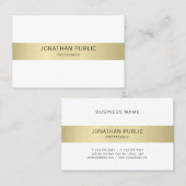 Elegant Modern Clean Design Luxury Trendy Plain Visitekaartje (Voorkant / Achterkant)