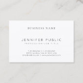 Elegant Modern Clean Plain Luxury Professional Visitekaartje (Voorkant)
