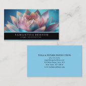Elegant Modern Colorful Lotus Flower Logo Yoga Visitekaartje (Voorkant / Achterkant)