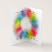 Elegant Modern Colorful Monogram Sjabloon Visitekaartje (Binnen)