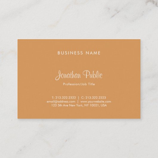 Elegant Modern Company Firma Artistic Simple Trend Visitekaartje (Achterkant)