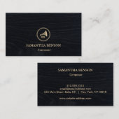 Elegant Modern Composer Arranger Music Musician Visitekaartje (Voorkant / Achterkant)