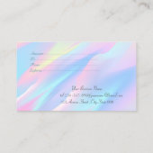 Elegant modern Confetti Abstract holografisch Kortingskaartje (Achterkant)