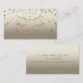 Elegant Modern, Confetti, Glittery Faux-as Visitekaartje (Voorkant / Achterkant)