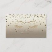 Elegant Modern, Confetti, Glittery Faux-as Visitekaartje (Voorkant)