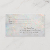 Elegant modern Confetti Opal Holographic Kortingskaartje (Achterkant)