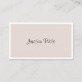 Elegant modern Cool Freehand Script-hoes Visitekaartje (Voorkant)