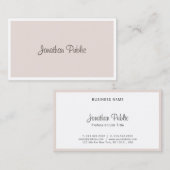 Elegant modern Cool Freehand Script-hoes Visitekaartje (Voorkant / Achterkant)