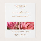 Elegant Modern Copper Custom Photo Template  Visitekaartje (Buitenkant ongevouwen)