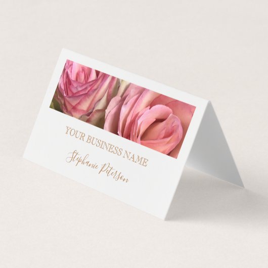 Elegant Modern Copper Custom Photo Template  Visitekaartje (Voorkant)