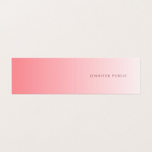 Elegant Modern Create Your Own Template Visitekaartje (Buitenkant ongevouwen)