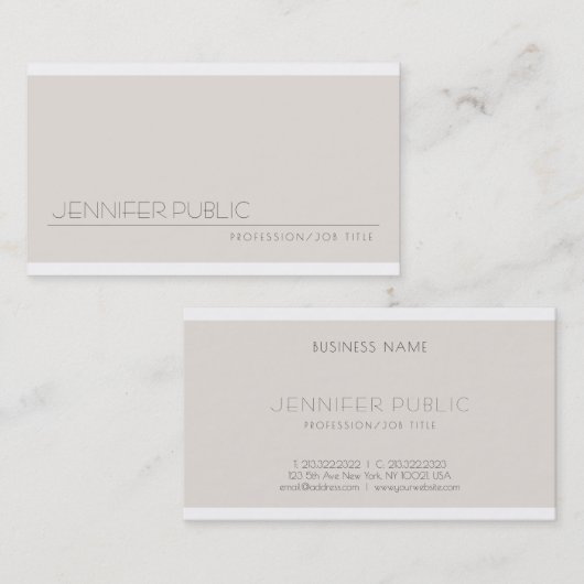 Elegant modern Creative Professional Artistic Visitekaartje (Voorkant / Achterkant)