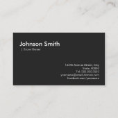 Elegant modern Cuisine Beef Steak Tableware Thema Visitekaartje (Achterkant)