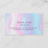 Elegant Modern Cupcakes Holographic Loyalty Kaart (Achterkant)