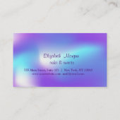 Elegant Modern Cupcakes Ombre Holographic Klantenkaartje (Achterkant)