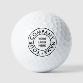 Elegant Modern Custom Business Logo merk afgedrukt Golfballen (Voorkant)