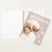 Elegant Modern Custom Family Photo 2023 Calendar Planner (Display)