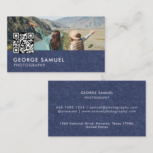 Elegant Modern Custom Logo Minimalist Eenvoudig Afsprakenkaartje (Voorkant / Achterkant)