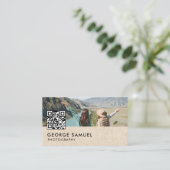 Elegant Modern Custom Logo Minimalist Eenvoudig Afsprakenkaartje (Staand voorkant)