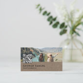 Elegant Modern Custom Logo Minimalist Eenvoudig Afsprakenkaartje (Staand voorkant)