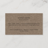 Elegant Modern Custom Logo Minimalist Eenvoudig Afsprakenkaartje (Achterkant)