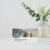 Elegant Modern Custom Logo Minimalist Eenvoudig Afsprakenkaartje (Staand voorkant)