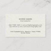 Elegant Modern Custom Logo Minimalist Eenvoudig Afsprakenkaartje (Achterkant)