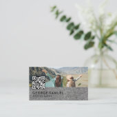 Elegant Modern Custom Logo Minimalist Eenvoudig Afsprakenkaartje (Staand voorkant)