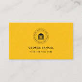 Elegant Modern Custom Logo Minimalist Eenvoudig Visitekaartje (Voorkant)