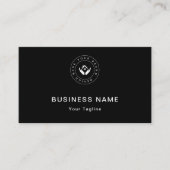 Elegant Modern Custom Logo Minimalist Eenvoudig Visitekaartje (Voorkant)