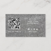 Elegant Modern Custom Logo Minimalist Eenvoudig Visitekaartje (Achterkant)