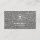 Elegant Modern Custom Logo Minimalist Eenvoudig Visitekaartje (Voorkant)