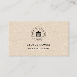 Elegant Modern Custom Logo Minimalist Eenvoudig Visitekaartje