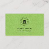 Elegant Modern Custom Logo Minimalist Eenvoudig Visitekaartje (Voorkant)